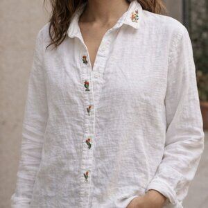 MAIDI UK import 100% Cotton button up blouse